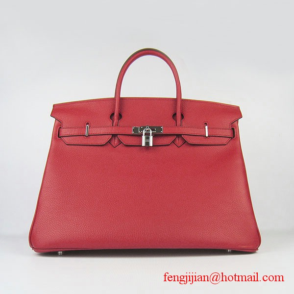 Hermes Birkin 40cm Togo Bag Red 6099